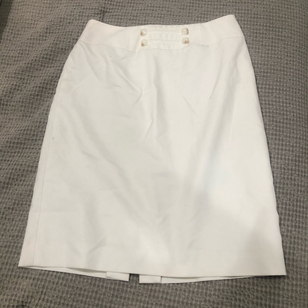 White pencil skirt
